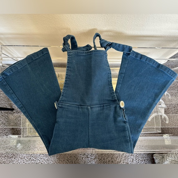 Cute Harlow Jade Bell Bottom Overalls - Picture 3 of 6
